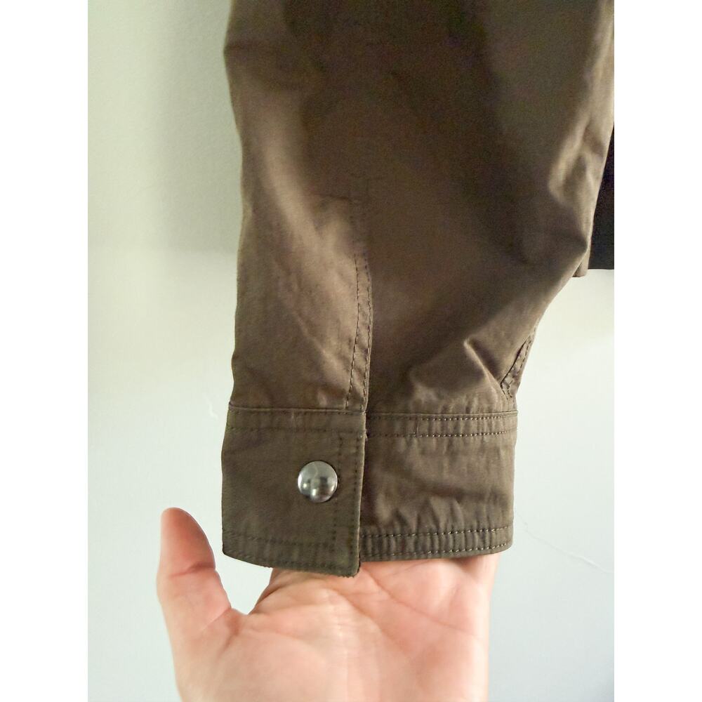 Madewell | NWT Waxed Zip Front Jacket in Trench Green | Sz XL - Picture 12 of 12
